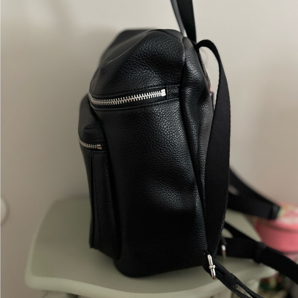 Calvin Klein Black Rucksack Textured Backpack - Picture 2 of 8